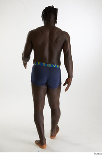 Kato Abimbo  1 back view underwear walking whole body…